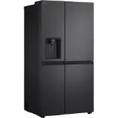 LG GSJC41EPPE, Freistehend, Amerikanische Tür, Schwarz, Metallisch, 2 Tür(en), LED, Innen