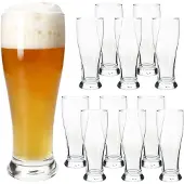 MamboCat 12x Baby-Weizenbiergläser klar 0,3L Weißbier-Glas klein Hefeweizen Bier-Glas