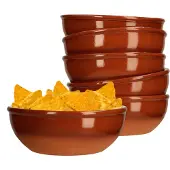 MamboCat 6er Set Tonschale 12,5cm braun glasiert 350ml - 99539