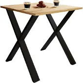 VCM Premium Holz Esstisch | H. 76 x B. 80 x T. 80 cm | Küchentisch Speisetisch Tisch Xona X