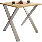 VCM Premium Holz Esstisch | H. 76 x B. 80 x T. 80 cm | Küchentisch Speisetisch Tisch Xona X