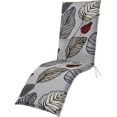 Doppler Relaxliegenauflage 50 x 48 cm grau bordeaux naturbelassen