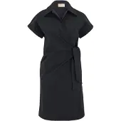 Cartoon Wickelkleid mit Taschen in Schwarz | Gr.: 38