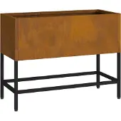 vidaXL Hochbeet Gartenpflanzer Rostig 60 x 26 x 45 cm Wetterfeststahl