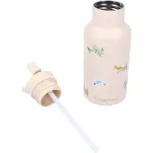 Kidzroom Stainless Steel Trinkflasche 350 ml Small Talk, Beige