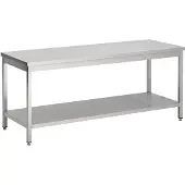 CombiSteel Arbeitstisch mit Grundboden aus Edelstahl 2000x700x900mm