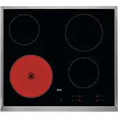 AEG HK624000XB, Schwarz, Integriert, Halogen, 4 Zone(n), 4 Zone(n), Regelmäßig