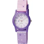 Q&Q Uhr VR99J006Y Kunststoffband Farbe: Rosa Zifferblatt White Analog Kinder