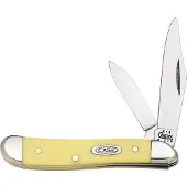 Case Knives Case Peanut Yellow Synthetic, 00030, 3220 CV-Stahl Taschenmesser