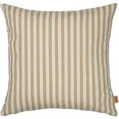 Ferm Living - Strand Outdoor Kissen, 50 x 50 cm, sand / off-white