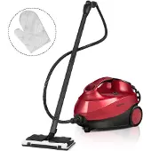 Costway - Dampfreiniger - Kleidungsdampfer - Fleckenreiniger - Dampfer - 19 Stück - 2000W - 4 bar - 1,5l Wasser - Rot