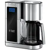 Russell Hobbs 23370-56 Elegance Glas-Kaffeemaschine Edelstahl / schwarz