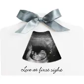 Dooky - Happy Hands Sonogram Echo Frame - White - 20 x 15 cm