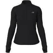 New Balance - Women's Athletics Heat Grid 1/2 Zip - Longsleeve Gr XL schwarz