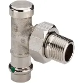 Viega Rücklaufverschaubung mit SC 2272.1 in R1/2 x 15 mm vernickelt, 326357
