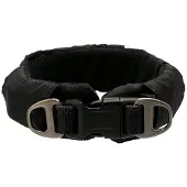 Dogman Emmi Gepolstertes Halsband Verstellbar Schwarz L (53mm x 50-85cm)