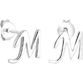 Elli Ohrringe 925 Sterling Silber Buchstabe, Buchstabe - M in Silber | Gr.: onesize