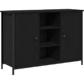 vidaXL Sideboard Schwarz Eichen-Optik 100 x 35 x 70 cm