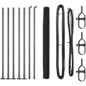 vidaXL Sechseckzaun mit Betonsockel 10 x 1,4 m PVC-beschichteter Stahl
