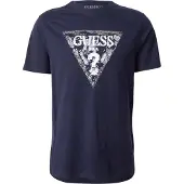 Guess Marciano GUESS Ss Cn Triangle Smart Blue Größe: S | Basic T-Shirts Outlet | Herren | Blau
