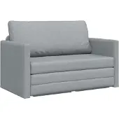 vidaXL Schlafsofa 110cm Hellgrau Stoff