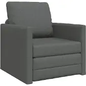 vidaXL Schlafsofa 60cm Dunkelgrau Stoff