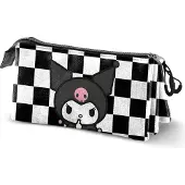 KARACTERMANIA Sanrio Triple Federmäppchen Kuromi Black & White