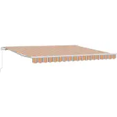 vidaXL Ausziehbare Markise Mehrfarbig 400 x 300 cm