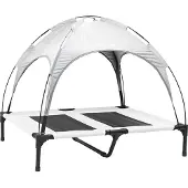 vidaXL Hundebett Silber Grau 92 x 77 x 82,5 cm Stahl