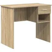 vidaXL Schreibtisch Sonoma-Eiche 90 x 49 x 75 cm Holzwerkstoff