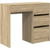 vidaXL Schreibtisch Sonoma-Eiche Holzwerkstoff 90 x 37,5 x 75 cm