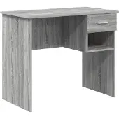 vidaXL Schreibtisch Graues Sonoma Holzwerkstoff 90 x 49 x 75 cm