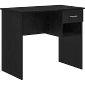 vidaXL Schreibtisch Schwarz Eichen-Optik Holzwerkstoff 90 x 49 x 75 cm