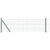 vidaXL Euro-Zaun mit Betonsockel 50 x 0,4 m PVC-beschichteter Stahl