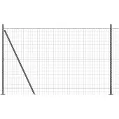 vidaXL Euro-Zaun mit Betonsockel 10 x 1,6 m PVC-beschichteter Stahl
