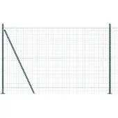 vidaXL Euro-Zaun mit Betonsockel 10 x 1,4 m PVC-beschichteter Stahl