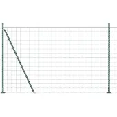 vidaXL Euro-Zaun mit Betonsockel 25 x 1,2 m PVC-beschichteter Stahl