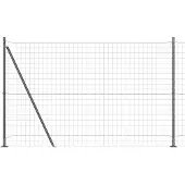 vidaXL Euro-Zaun mit Betonsockel 10 x 1,4 m PVC-beschichteter Stahl