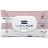 Chicco Reinigungstücher DELICATE, mit Flip Cover,72 Stk. - 0m+