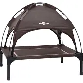 vidaXL Hundebett Braun 63 x 49,5 x 60 cm Stahl