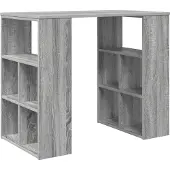 vidaXL Schreibtisch Graues Sonoma Holzwerkstoff 90 x 50 x 75 cm