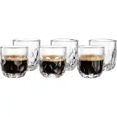Leonardo GOCCE Espressoglas-Set (1/2/3) 60 ml 6-teilig