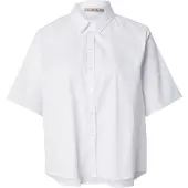 Smith & Soul Hemdbluse , Damen, Gr. L, weiß, Web, Obermaterial: 70% Baumwolle, 27% Polyester, 3% Elasthan, unifarben, oversize hüftlang, weit, Blusen Hemdbluse, locker geschnitten, unifarben