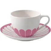 Villeroy & Boch Fleur Couleur Kaffeetasse mit Untertasse