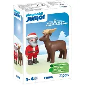 Playmobil JUNIOR Weihnachtsmann & Rentier