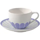 Villeroy & Boch Fleur Couleur Kaffeetasse mit Untertasse