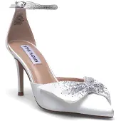 Steve madden Lilyann-e Sandals Ivory Satin Größe: 41 | Pumps Outlet | Damen | Weiß