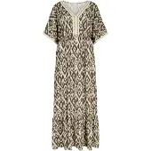 Apricot Maxikleid "Ikat-Batwing-Maxikleid" mit Crochet-Details