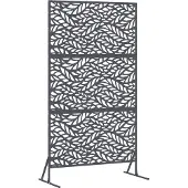 vidaXL Sichtschutz 100 x 50 x 180 cm Stahl Anthrazit