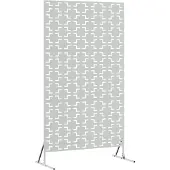 vidaXL Sichtschutz Grau 100 x 50 x 180 cm Stahl